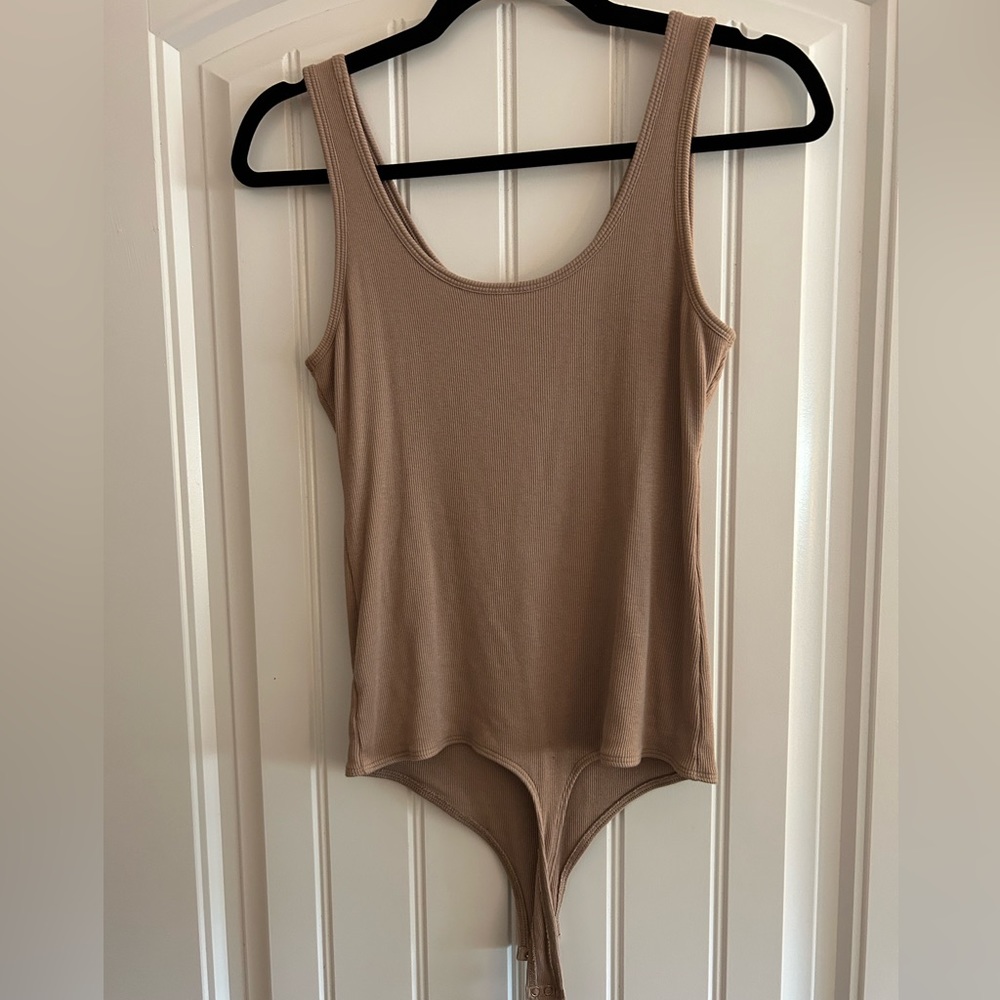 Commando | Nude Ribbed Tank Bodysuit